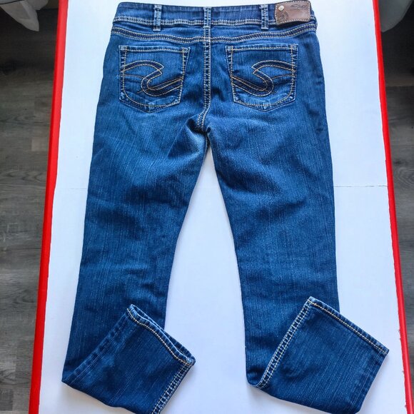 Silver Jeans Suki Slim women's size 32X31 denim blue straight - Picture 3 of 15